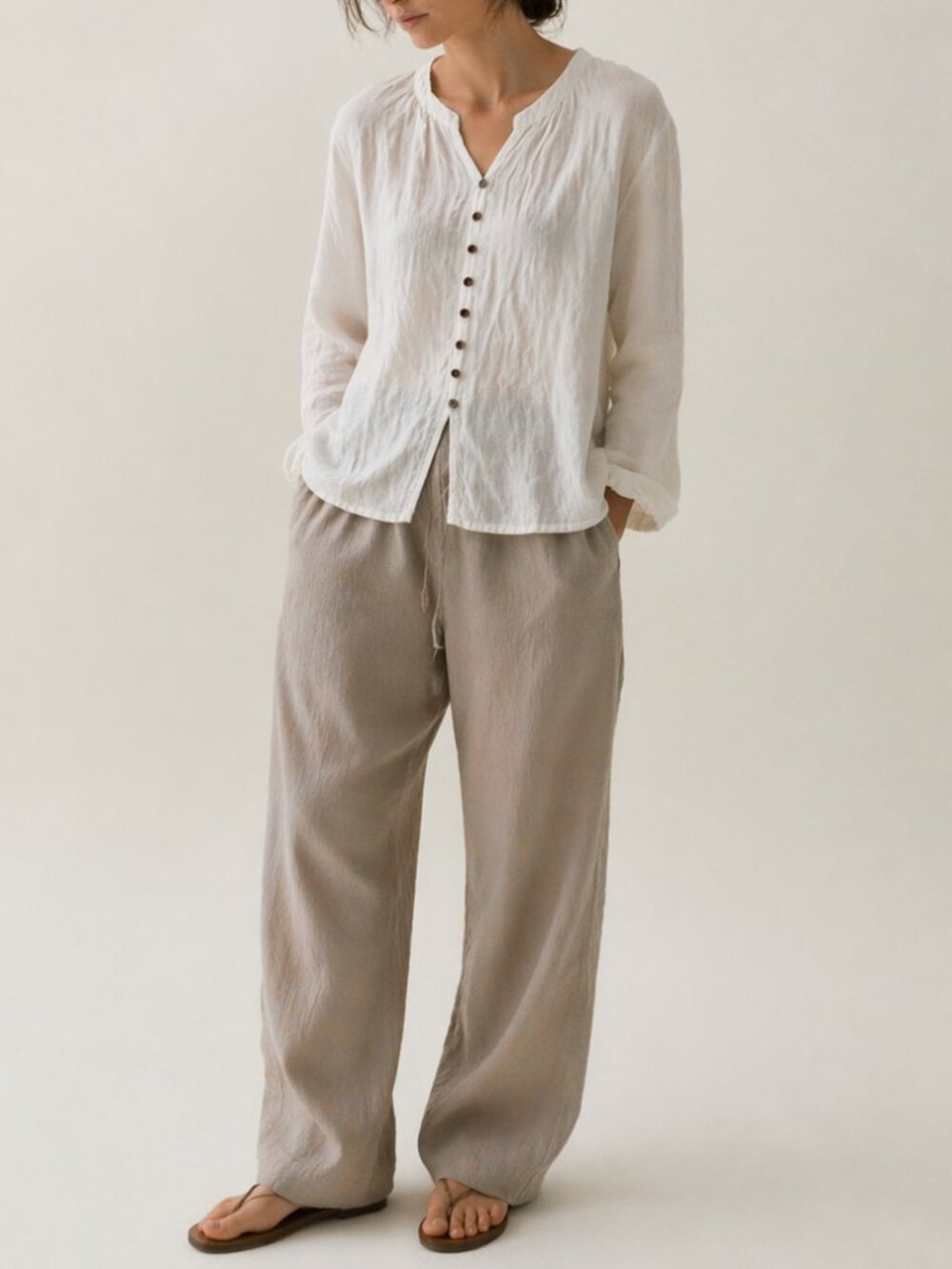 100% Linen Blouse - Brand New with Tags